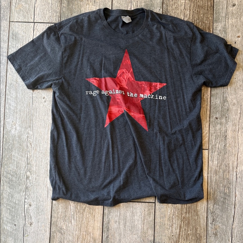 Rage Against The Machine Tee with Red Star Graphic